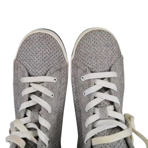 Keds Shoes Womens 8.5 Sneakers Lifestyle Athletic Hight Top Kickstart Wool Grey - Picture 11 of 13